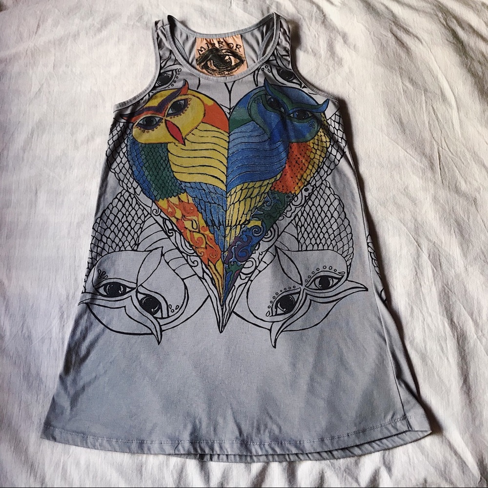 Graphic Owl Dress